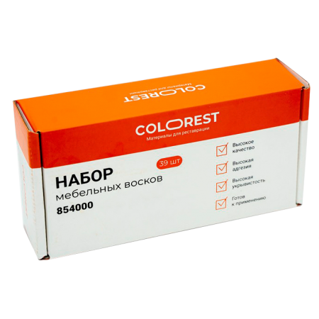 Набор мягких мебельных восков ColoRest (39 шт.) Серые оттенки